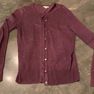 Merona Women’s Small Purple Cardigan